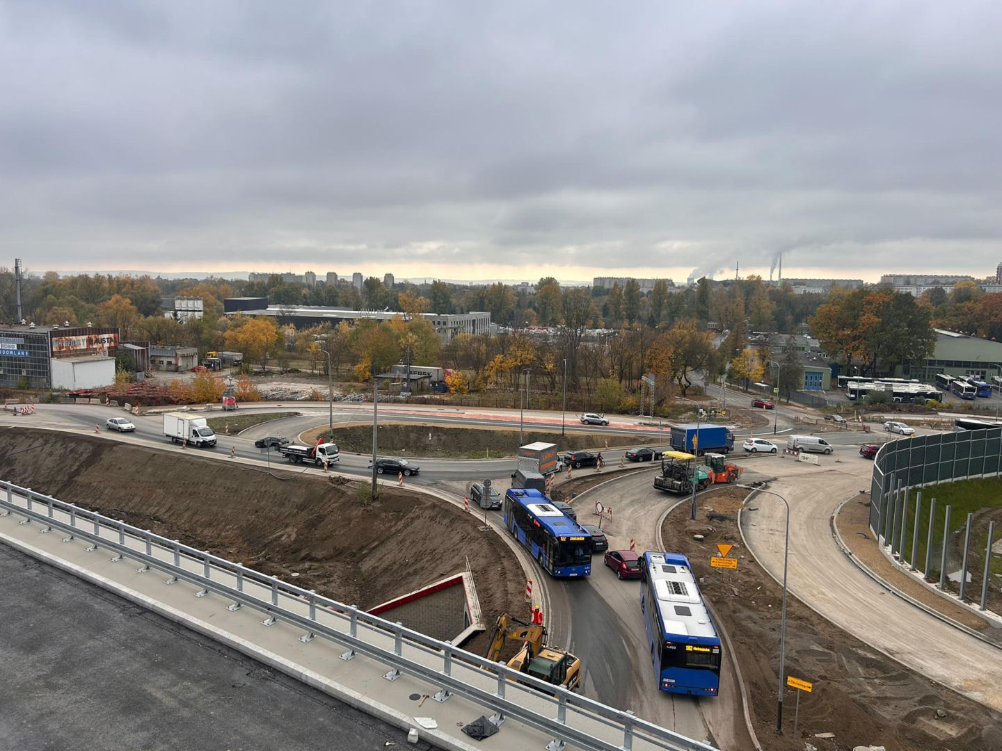 Węzeł Mistrzejowice i węzeł Grębałów - budowa październik 2026