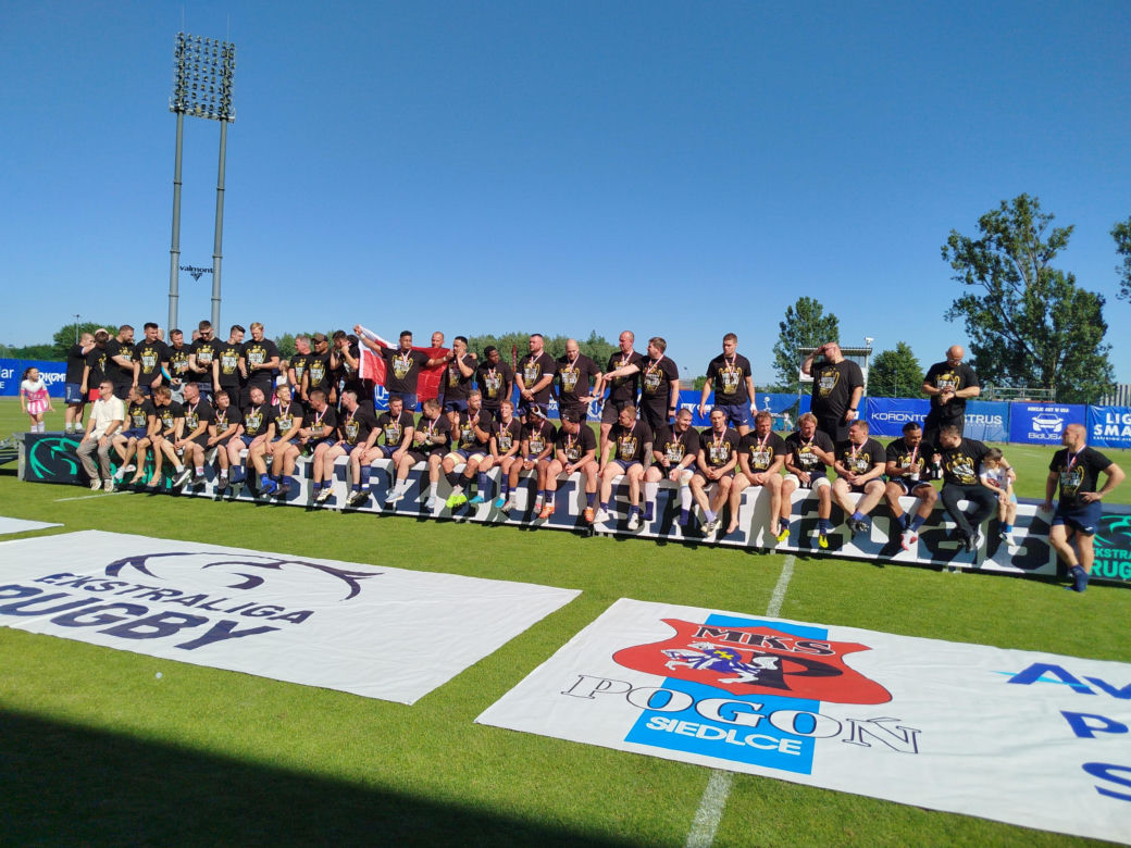 MKS Awenta Pogoń Siedlce pokonała zespół Energa Ogniwo Sopot i drugi rok z rzędu zdobyła tytuł Mistrza Polski Ekstraligi Rugby!