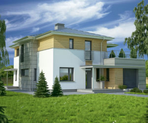 Projekt M137  Dom z ryzalitem