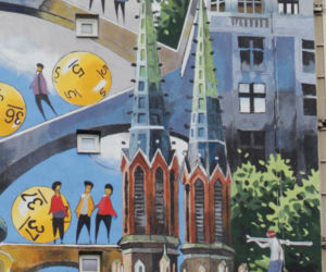 Nowy mural na Pradze. Brzozowski znów stworzył Warszawę na ścianie 