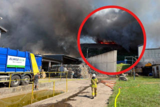 Gigantyczny pożar na Pomorzu! Płoną odpady. Urzędnicy apelują o zamykanie okien
