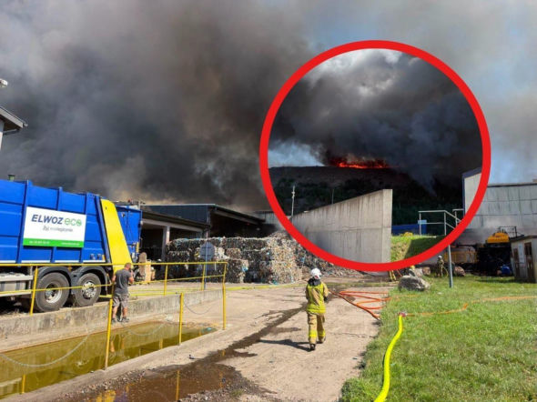 Gigantyczny pożar na Pomorzu! Płoną odpady. Urzędnicy apelują o zamykanie okien