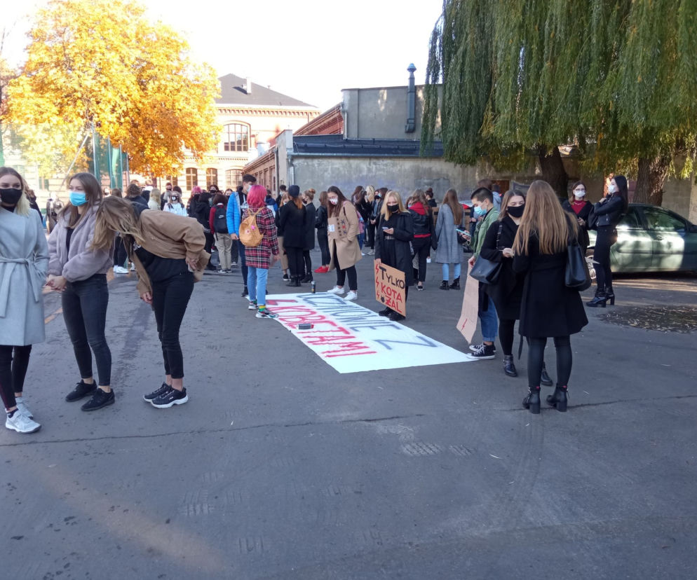 protest uczniowski
