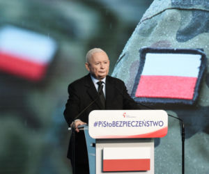 Jarosław Kaczyński mówił o NATO podczas konferencji PiS