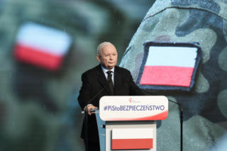 Jarosław Kaczyński mówił o NATO podczas konferencji PiS