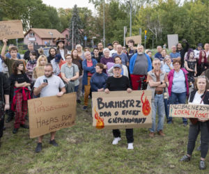 Protest w Piasecznie przeciwko Data Center