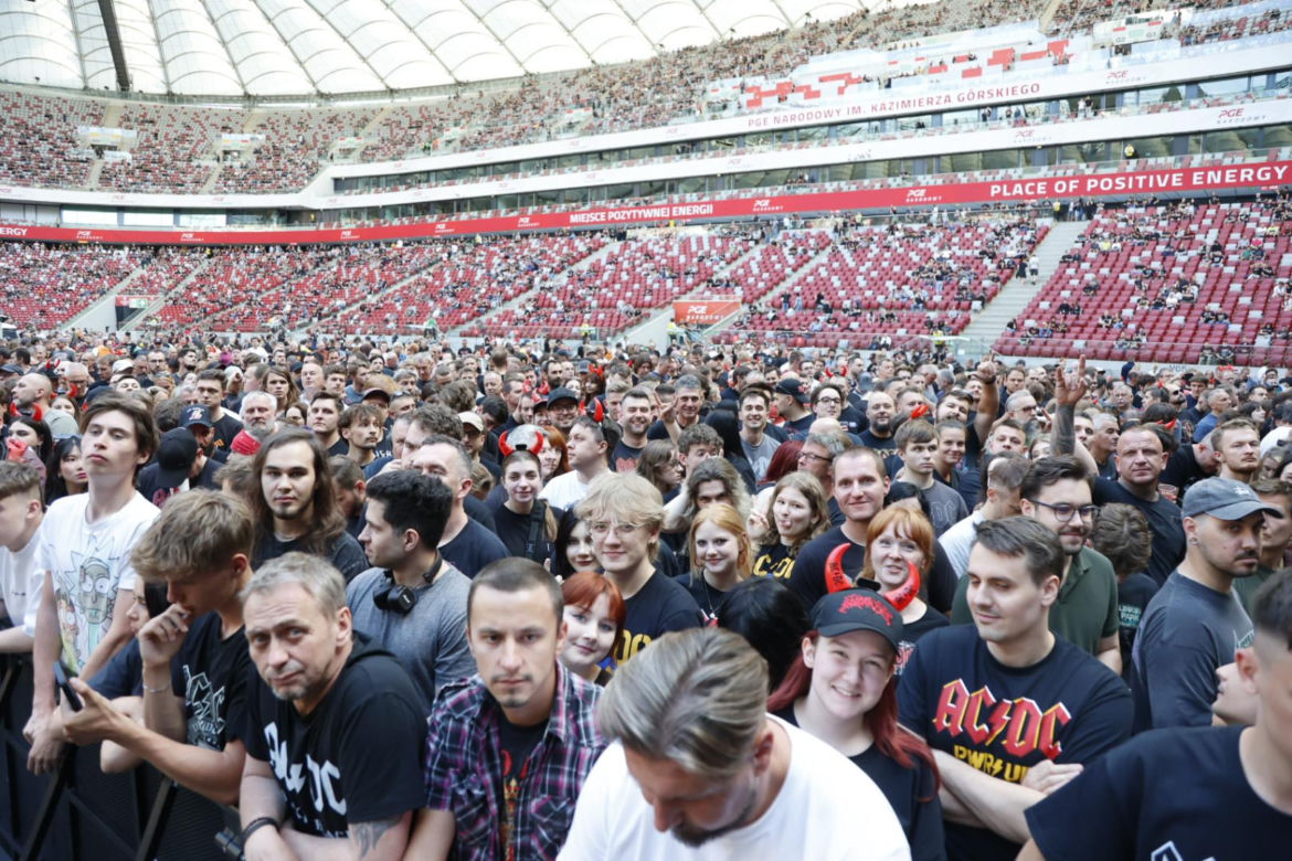 Koncert AC/DC w Warszawie (4.07.2025) - część pierwsza. Organizatorem koncertu jest Live Nation