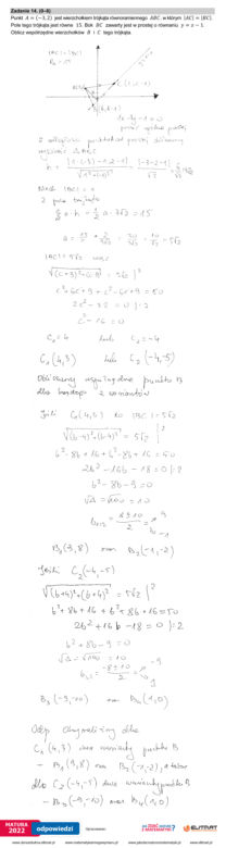 Matura 2022: matematyka. Arkusze odpowiedzi, pytania CKE. Poziom rozszerzony