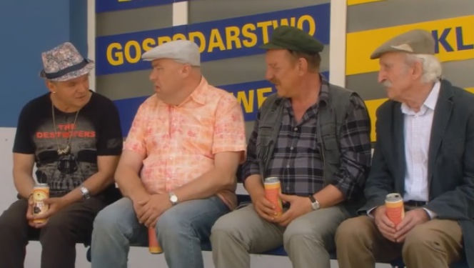 Ranczo 8 sezon odc. 99. Hadziuk (Bogdan Kalus), Solejuk (Sylwester Maciejewski), Stach Japycz (Franciszek Pieczka), Pietrek (Piotr Pręgowski)