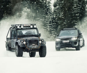Land Rover Defender, Range Rover Sport SVR,  film Spectre