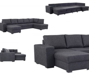 Szara sofa do salonu