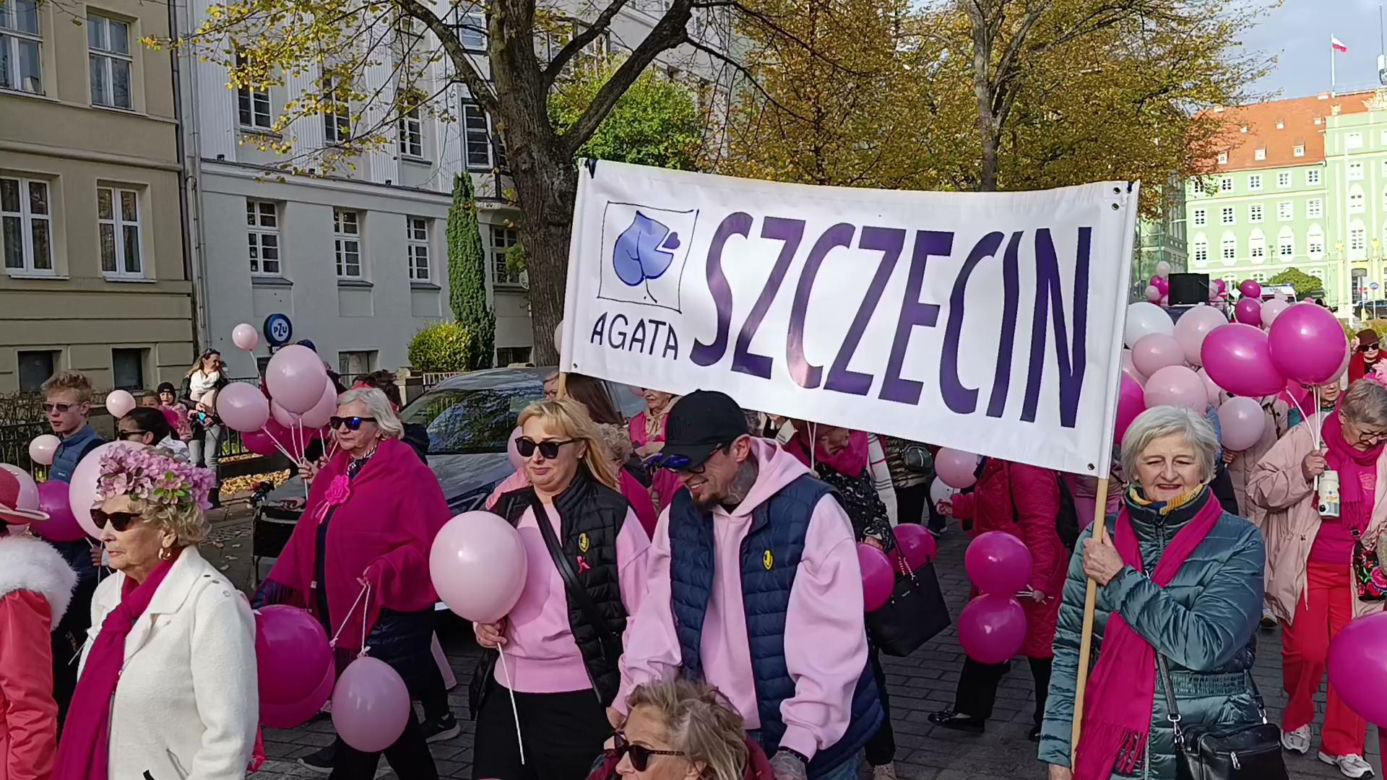 Marsz Różowej Wstążki w Szczecinie