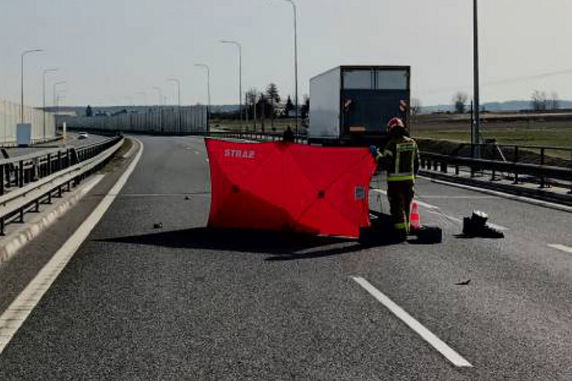 Tragiczny wypadek na S8. Nie żyje 26-letni motocyklista