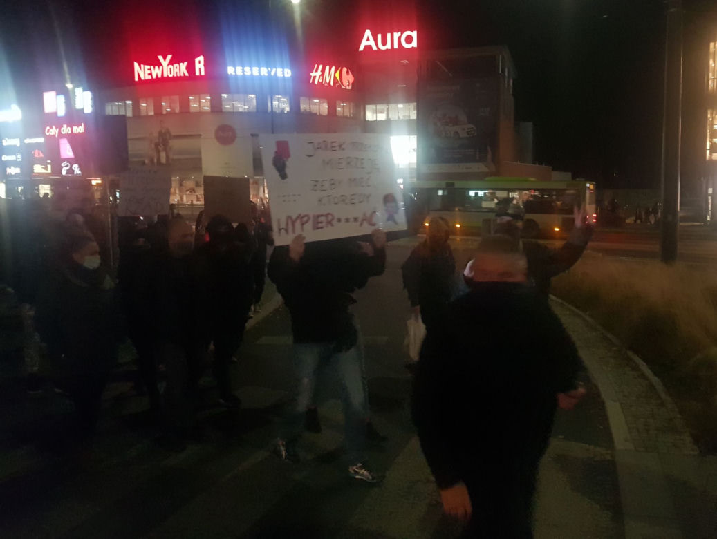 Protesty kobiet w Olsztynie