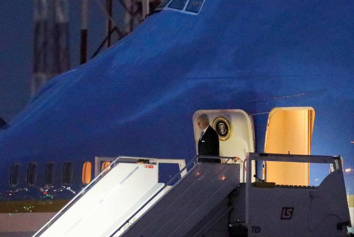Samolot Air Force One na Lotnisku Chopina