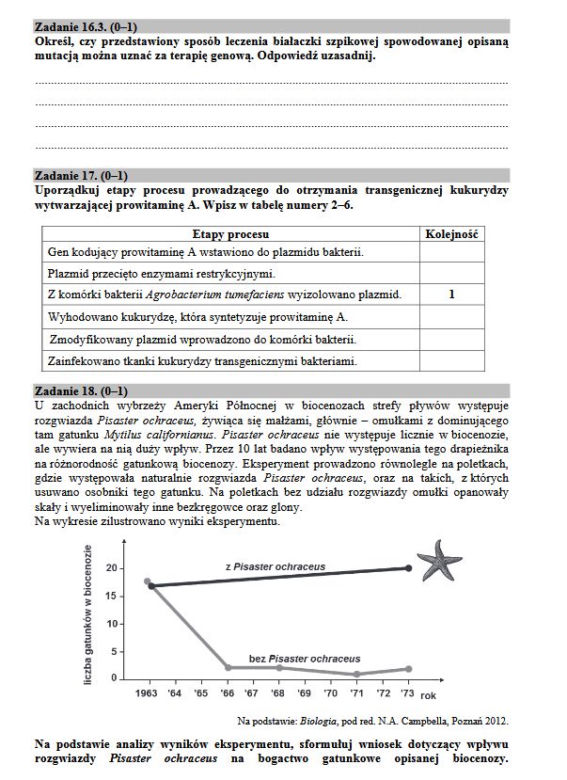 Matura 2017 biologia