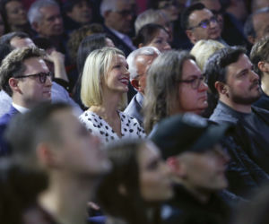 Magda Mołek z mężem podczas gali rozdania Paszportów Polityki