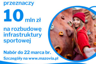 10 mln na bazę sportową na terenie Mazowsza