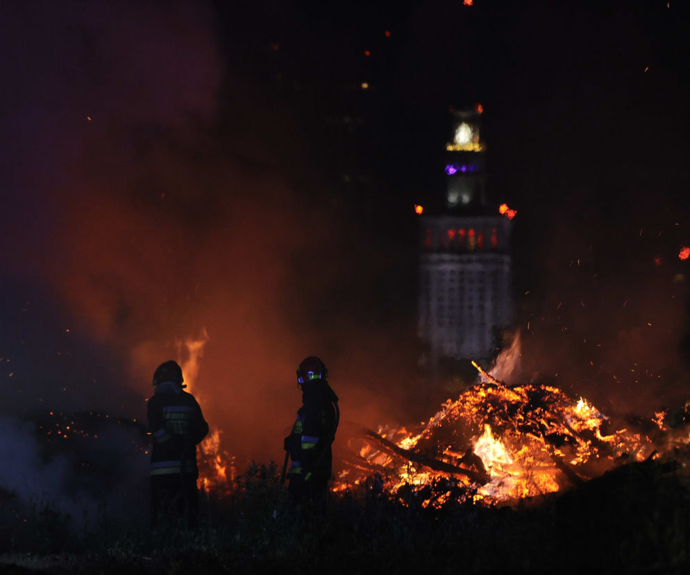 Noc pożarów w Warszawie