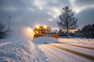 Tragedia podczas walki z zimą! Kierowca pługopiaskarki nie żyje