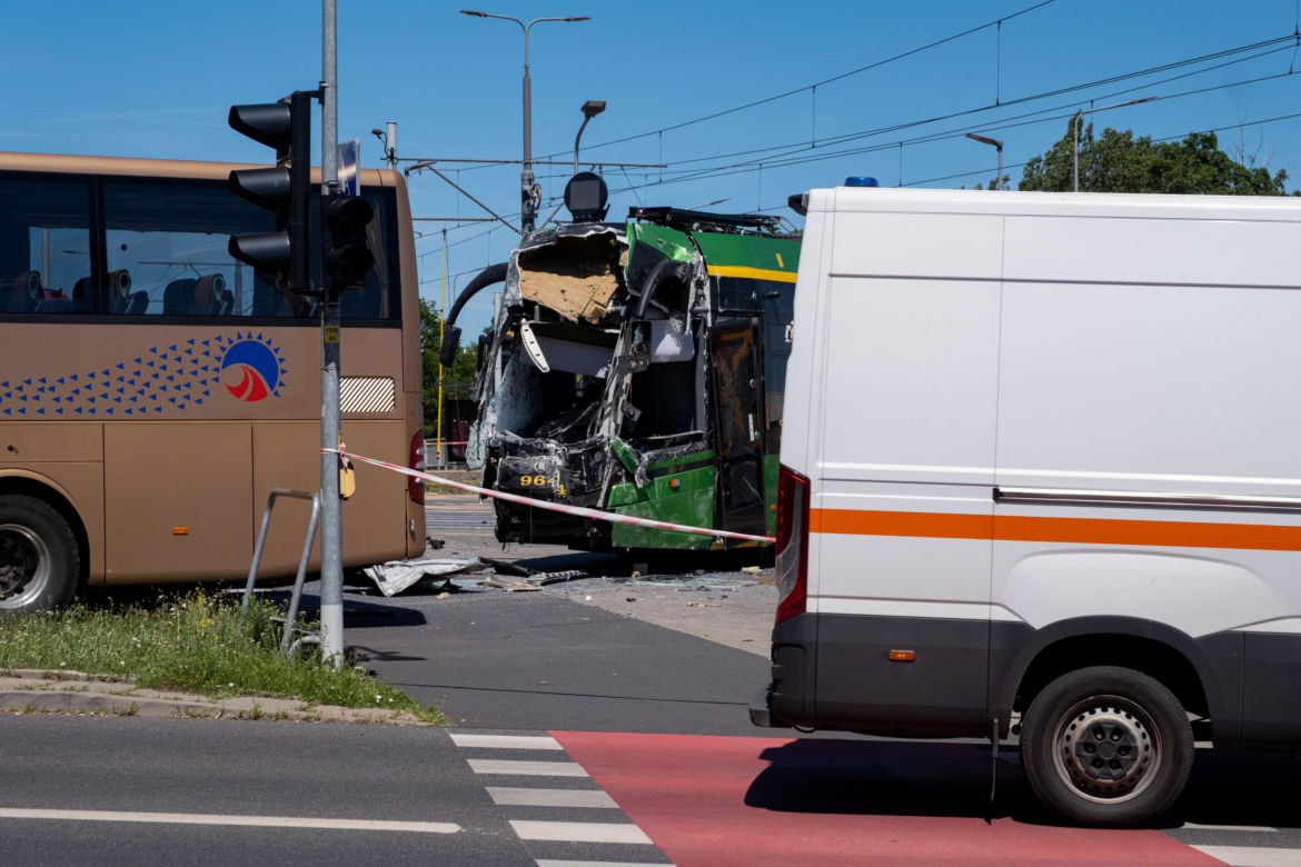 Poważny wypadek na Naramowicach