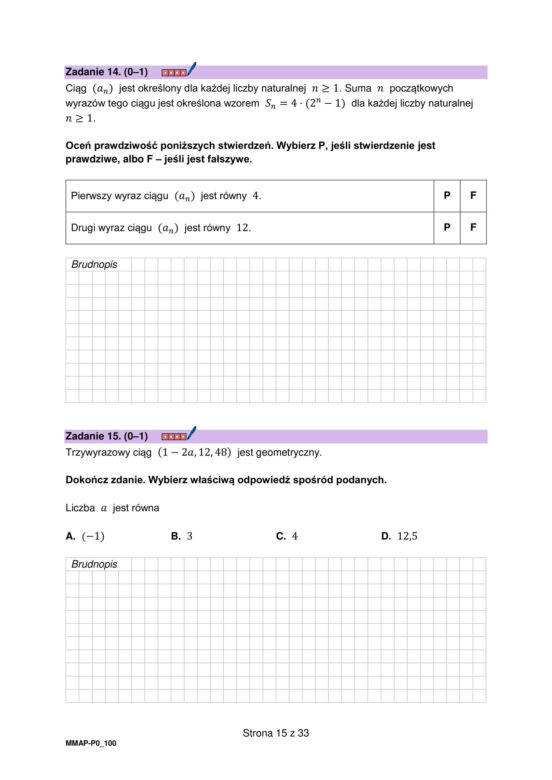 Matura próbna 2024: matematyka. Arkusze CKE i odpowiedzi. Poziom podstawowy [Formuła 2023]