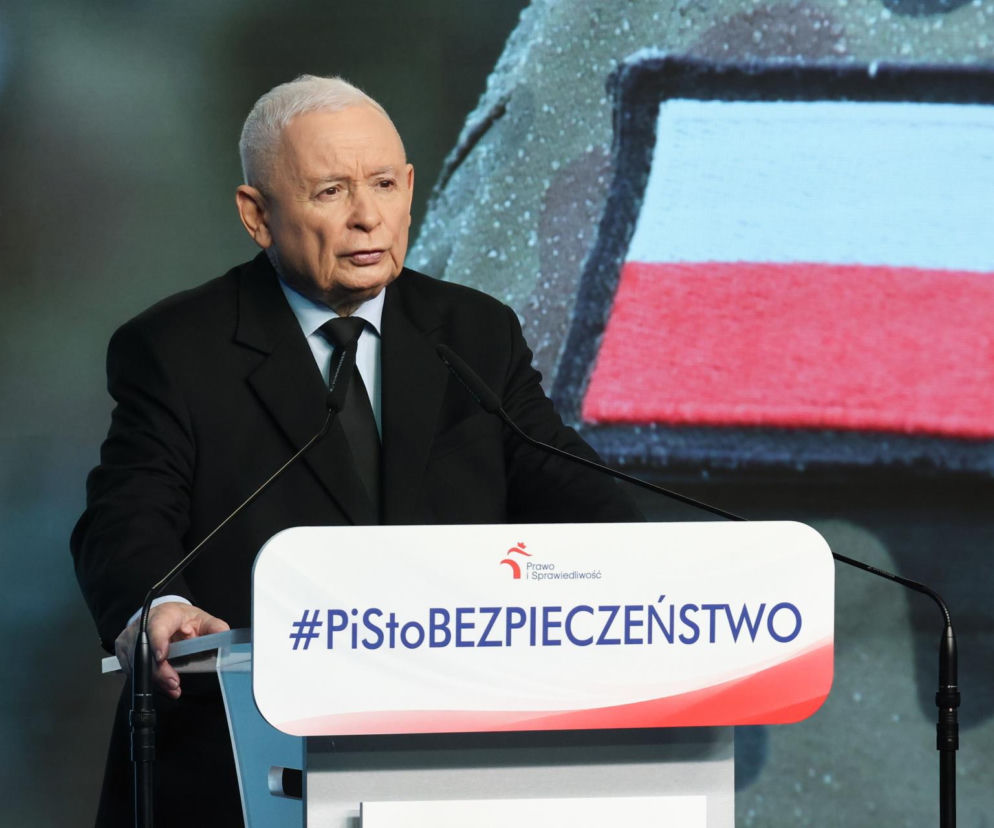Jarosław Kaczyński mówił o NATO podczas konferencji PiS