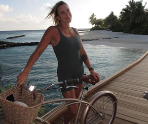 Aryna Sabalenka na Malediwach