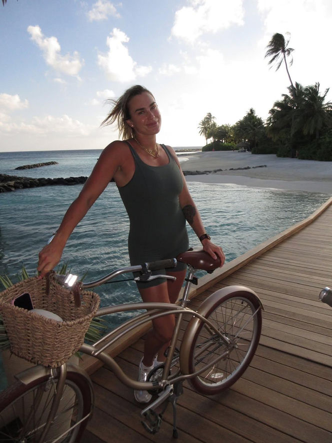 Aryna Sabalenka na Malediwach