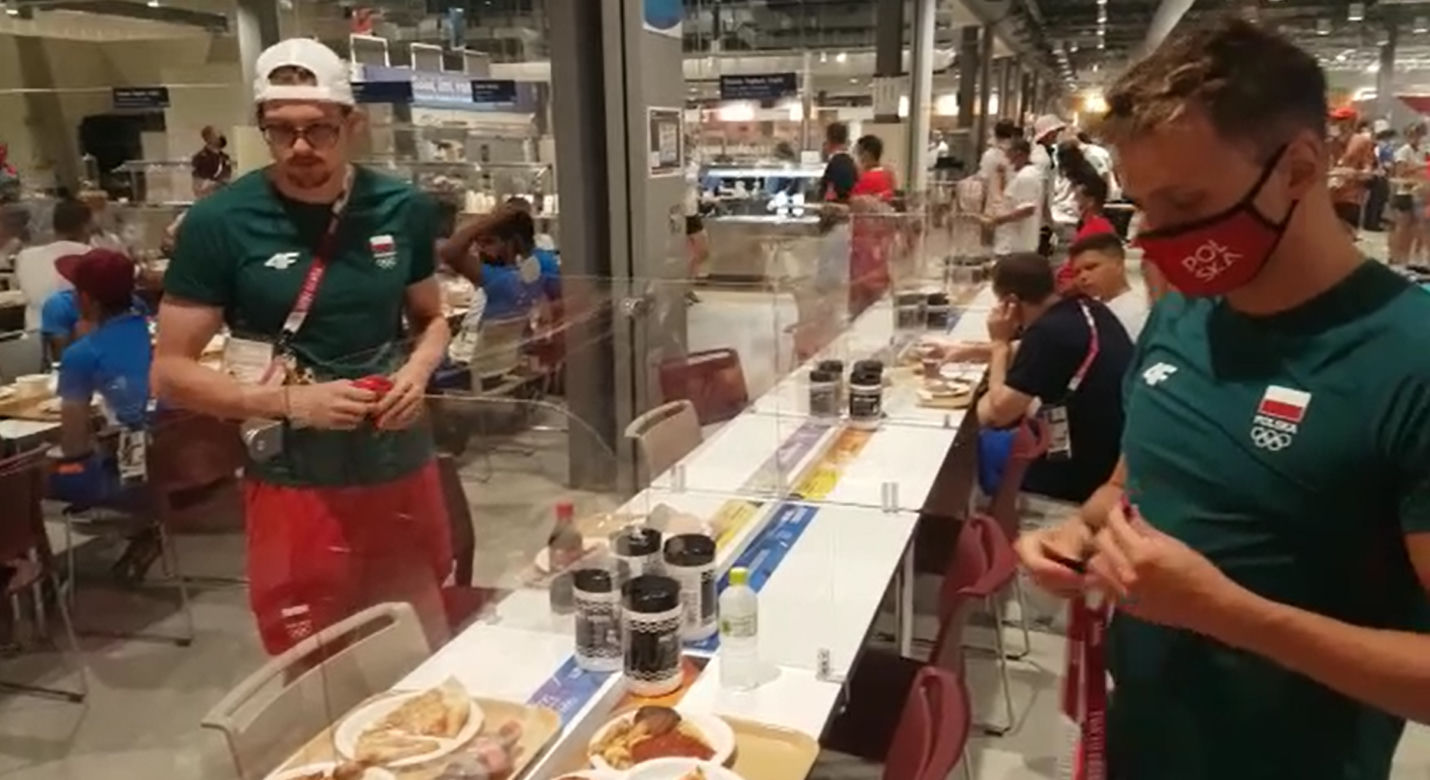 Stołówka w wiosce Olimpijskiej w Tokio