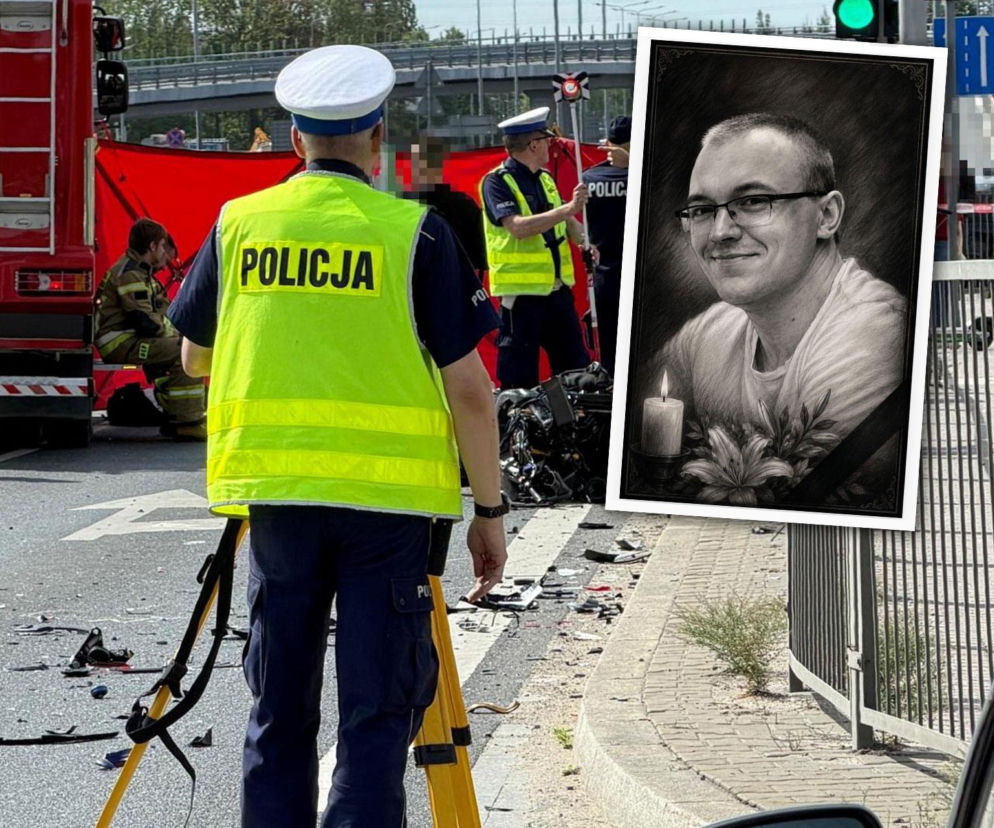 Tragiczny wypadek motocyklowy. Zginął 23-letni Kacper. Uczelnia żegna młodego policjanta