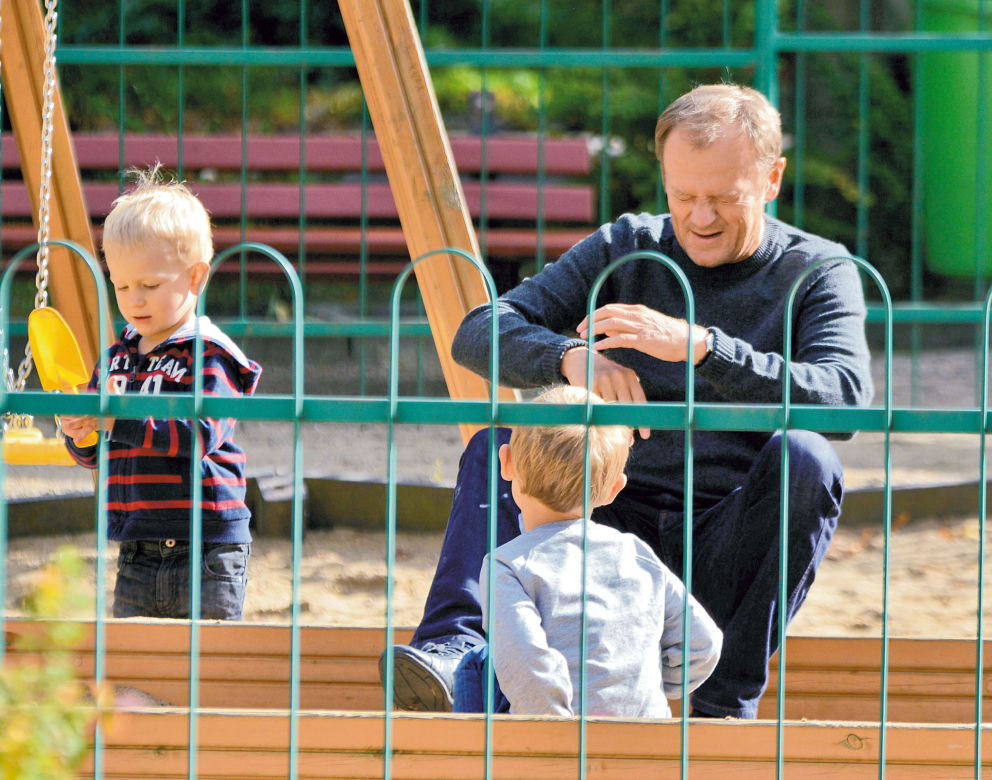 Czułe pożegnanie z wnukami