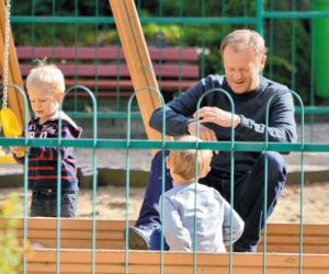 Czułe pożegnanie z wnukami