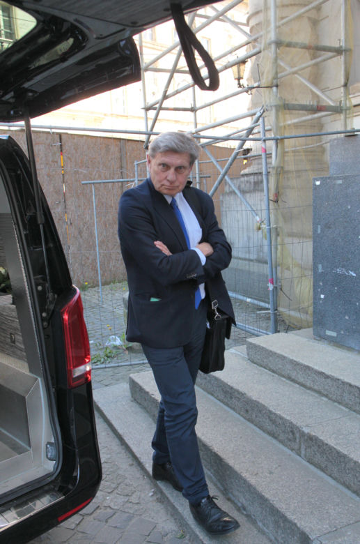 Pogrzeb Marka Goliszewskiego. Obecny Leszek Balcerowicz