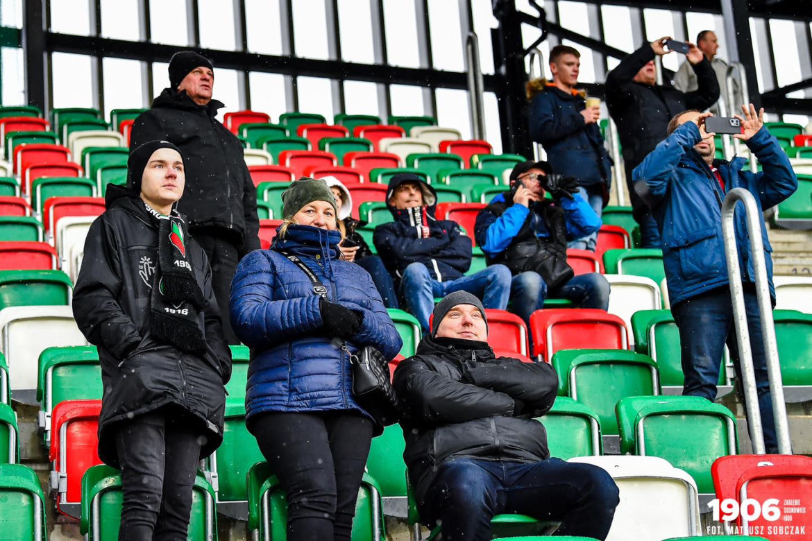 Kibice na meczu Zagłębie Sosnowiec - GKS Katowice