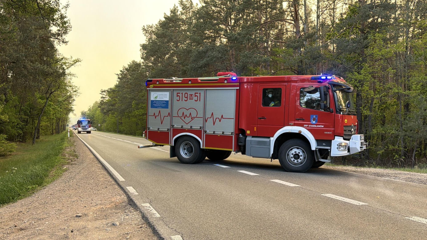 Strażacy walczą z potężnym pożarem na Mazowszu
