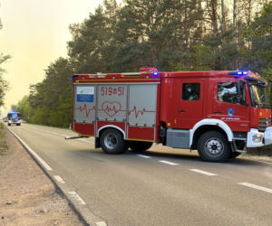 Strażacy walczą z potężnym pożarem na Mazowszu