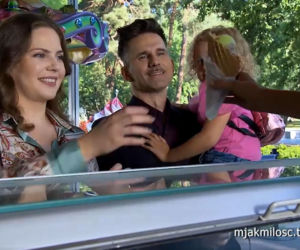 M jak miłość: Kamil (Marcin Bosak), Pola (Hala Nowosielska), Anita (Melania Grzesiewicz)