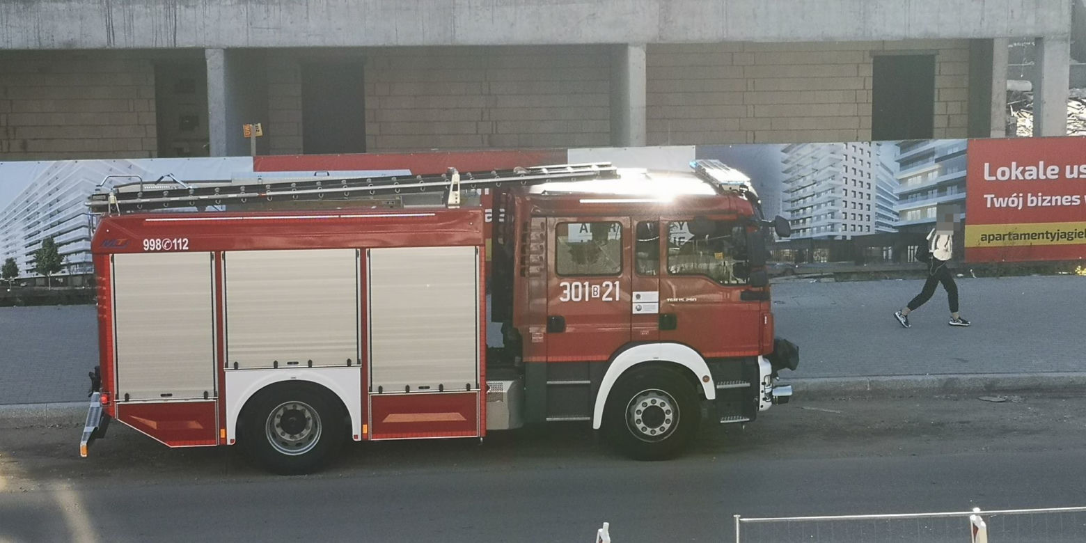 Wypadek na budowie apartamentów w centrum Białegostoku