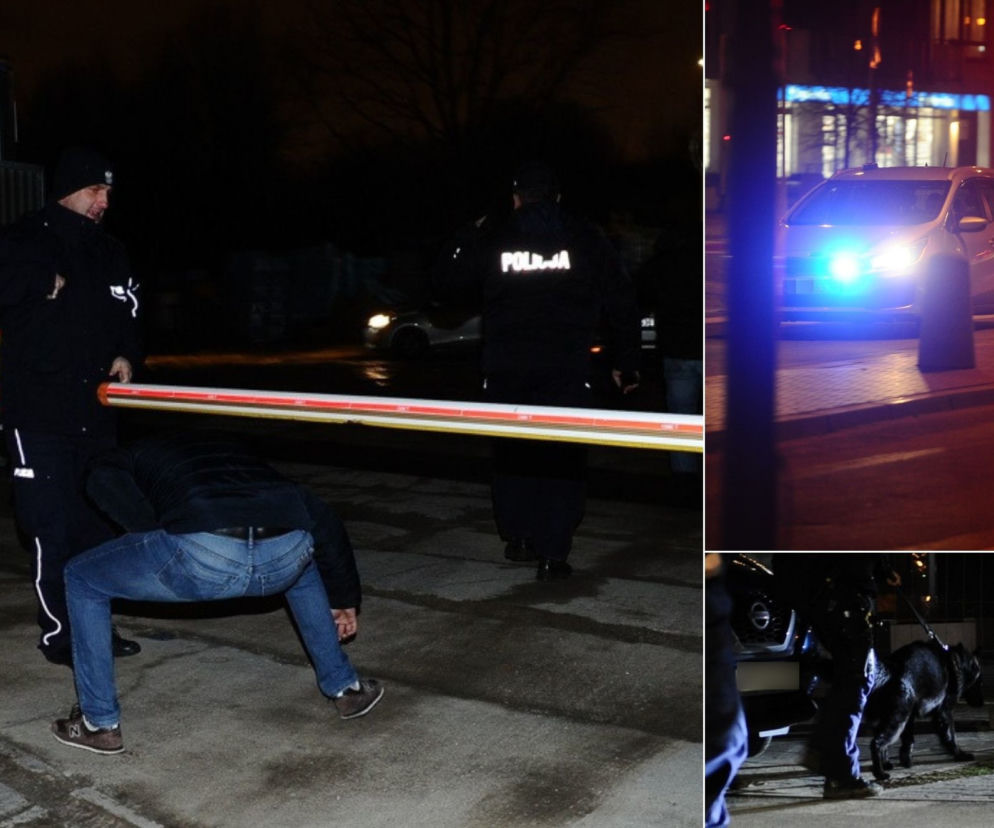 Wielka akcja policji w Miasteczku Wilanów. Obława i pies tropiący