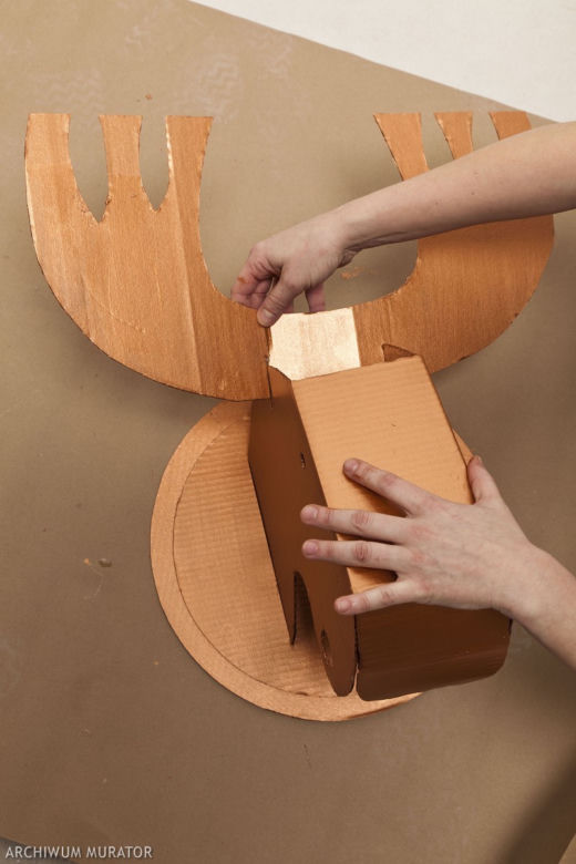 Jak zrobić poroże z tektury: Łoś DIY
