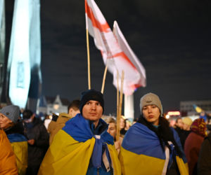 Solidarni z Ukrainą. Wielki wiec w Gdańsku