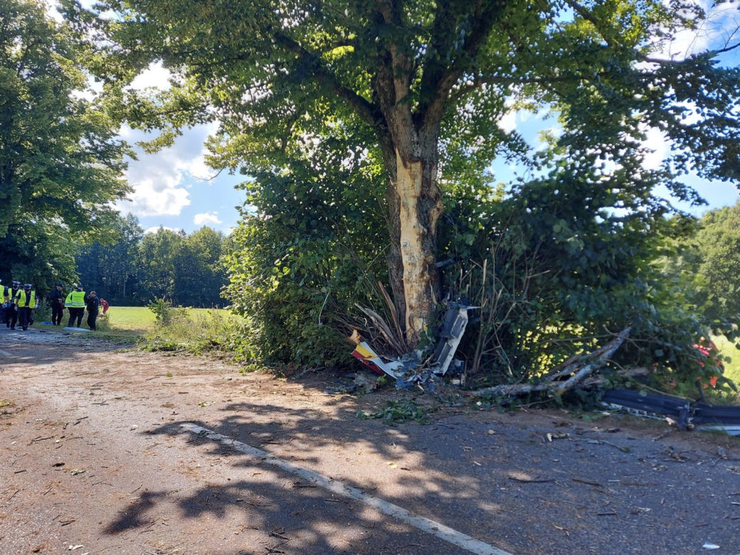 Wypadek autobusu w Mierzynie