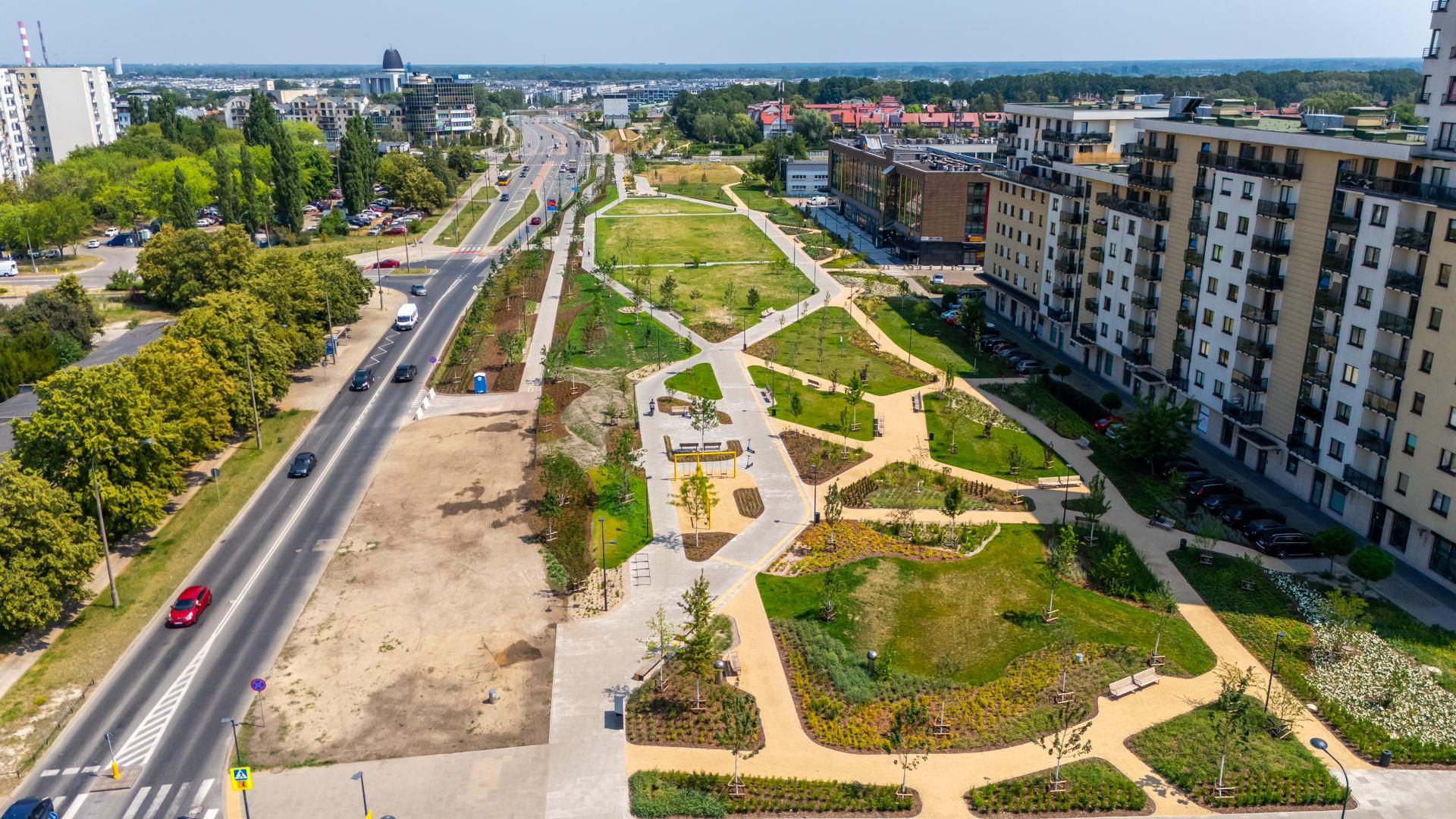 Park nad Południową Obwodnicą Warszawy w Warszawie