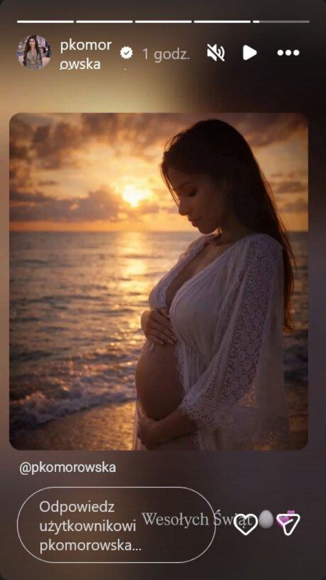 Gorące zdjęcie z Miami! Partnerka Deląga pokazuje ciążowe krągłości