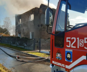 Pożar domu w Mysłowicach