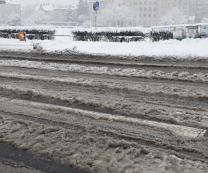 25 stycznia 2021. Przemyśl zasypany śniegiem