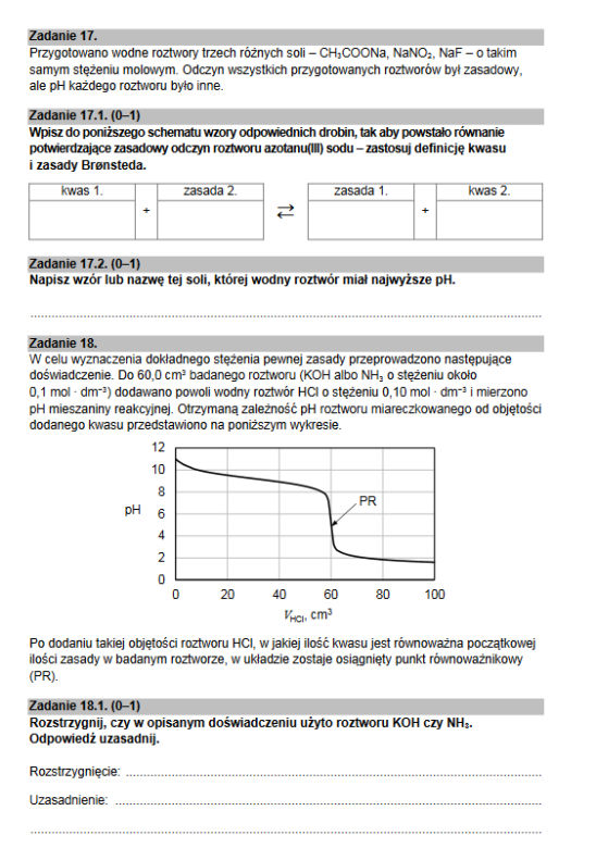 Matura rozszerzona 2022 chemia - arkusz PDF