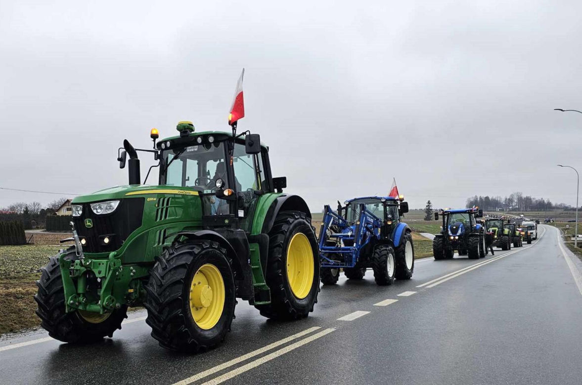 Protest rolników z Podkarpacia w Przeworsku