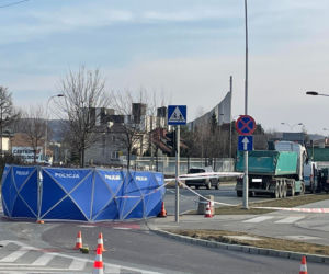 Rzeszów: Tragiczny wypadek na ul. Sikorskiego. Zginął rowerzysta [ZDJĘCIA]